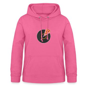 Accro au vinyle. Collectionneurs de LP et collection de disques - Sweat à capuche Femme - rose - Devant - AI Model Female 172 light (172cm)