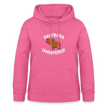 Capybara Whisperer Amoureux des animaux Capybara - Sweat à capuche Femme - rose - Devant - AI Model Female 172 light (172cm)