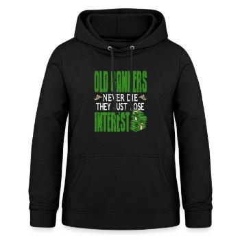 Old Bankers Never Die They Just Lose Interest - Frauen Hoodie - Schwarz - Vorne - AI Model Female 172 light (172cm)