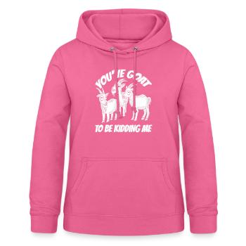 Bauernhof Ziegenzüchter Lustiges Wortspiel Milchzi - Frauen Hoodie - Pink - Vorne - AI Model Female 172 light (172cm)