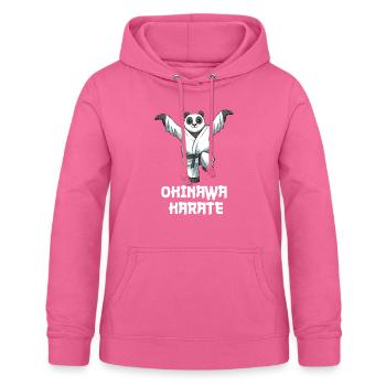 Okinawa Karate Panda Crane Kick - Karate - Frauen Hoodie - Pink - Vorne - AI Model Female 172 light (172cm)