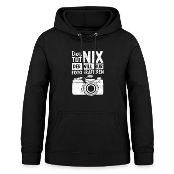 Fotografieren Fotografen - Frauen Hoodie - Schwarz - Vorne - AI Model Female 172 light (172cm)