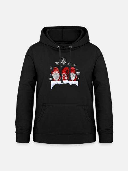 Weihnachten Weihnachtswichtel Wichtel Gnome - Frauen Hoodie - Schwarz