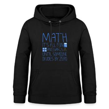 Tout le plaisir et les jeux jusqu’à ce que quelqu’un divise par zéro 2 - Sweat à capuche Femme - noir - Devant - AI Model Female 172 light (172cm)
