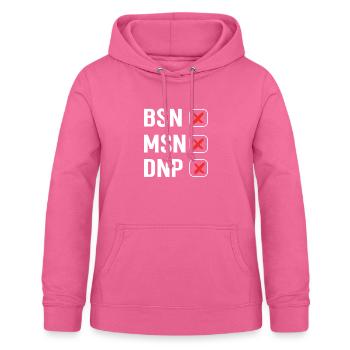 Dnp Nurse Appreciation. Dnp termination. Dnp - Women's Hoodie - pink - Front - AI Model Female 172 light (172cm)