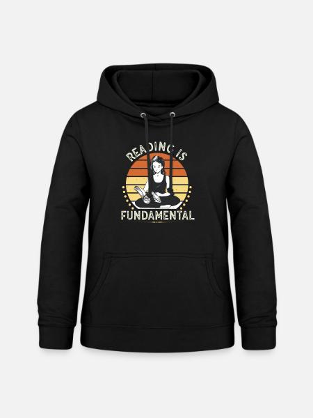 Reading Is Fundamental - Frauen Hoodie - Schwarz