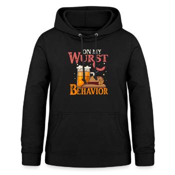 I Am On My Sausage Behavior - Women's Hoodie - black - Front - AI Model Female 172 light (172cm)