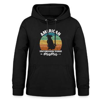 American Staffordshire Bull Terrier Staffy Dog - Women's Hoodie - black - Front - AI Model Female 172 light (172cm)