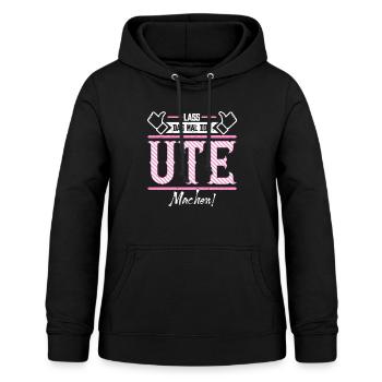 Ute Geschenkidee Geschenk Geburtstag - Frauen Hoodie - Schwarz - Vorne - AI Model Female 172 light (172cm)