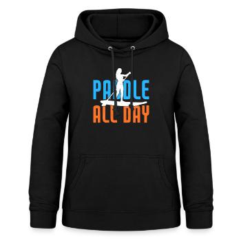 SUP Paddle Board Paddleboarding - Women's Hoodie - black - Front - AI Model Female 172 light (172cm)