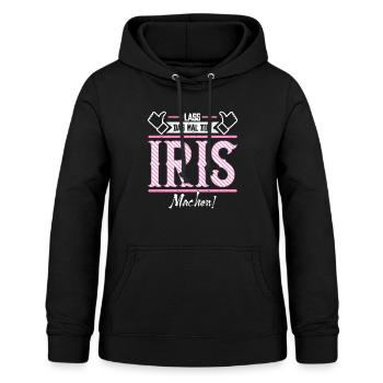 Iris Geschenkidee Geschenk Geburtstag - Frauen Hoodie - Schwarz - Vorne - AI Model Female 172 light (172cm)