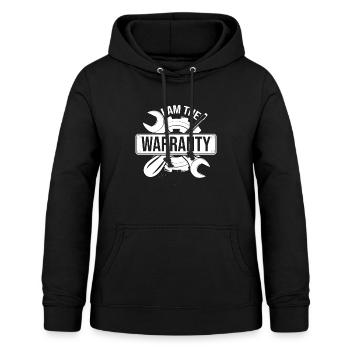 Humorvoller Garantie-Reparatur-Auto-Getriebe-Techniker - Frauen Hoodie - Schwarz - Vorne - AI Model Female 172 light (172cm)
