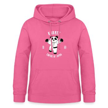 Karate Gear Panda - Karate Japanische - Frauen Hoodie - Pink - Vorne - AI Model Female 172 light (172cm)