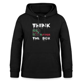 Funny Geeky Coders Mockery Illustration Compiler - Women's Hoodie - black - Front - AI Model Female 172 light (172cm)