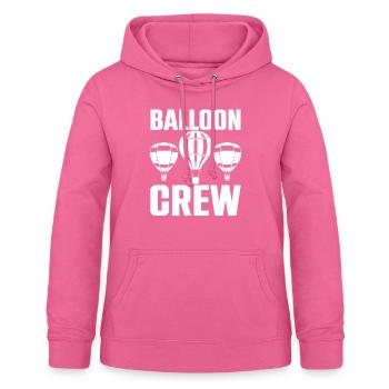Balloon Crew Heißluftballon Fliegen Schwerelos - Frauen Hoodie - Pink - Vorne - AI Model Female 172 light (172cm)