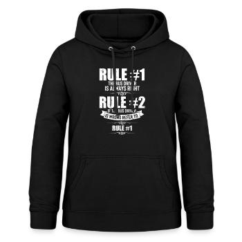 Hilarious Drivers Correctness Annoyed Mockery - Women's Hoodie - black - Front - AI Model Female 172 light (172cm)