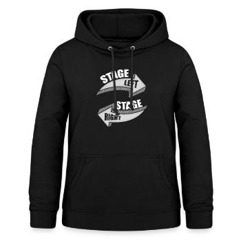 Novelty Dramatic Arts Actors Mockery Statements - Women's Hoodie - black - Front - AI Model Female 172 light (172cm)