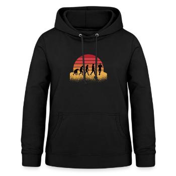 Fitness Calisthenics Evolution - Frauen Hoodie - Schwarz - Vorne - AI Model Female 172 light (172cm)