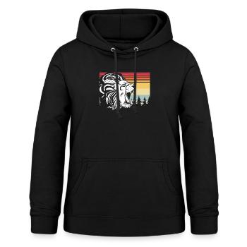 Urkomische nostalgische altmodische alte Schulen - Frauen Hoodie - Schwarz - Vorne - AI Model Female 172 light (172cm)
