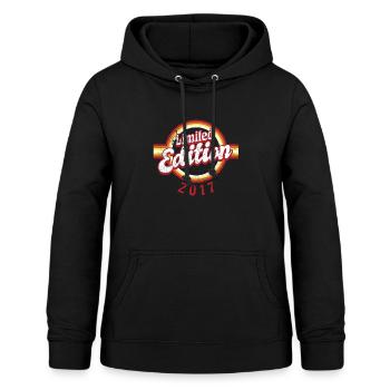 Edition Limitée Millésime 2017 - Sweat à capuche Femme - noir - Devant - AI Model Female 172 light (172cm)