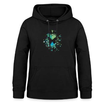 Butterfly Color Splash - Frauen Hoodie - Schwarz - Vorne - AI Model Female 172 light (172cm)