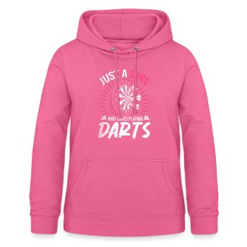 Juste une fille qui aime jouer au Darts Disc Club - Sweat à capuche Femme - rose - Devant - AI Model Female 172 light (172cm)