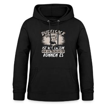 Dudelsack Spiele Ist Wie Latein Nur Die Gebildeten - Frauen Hoodie - Schwarz - Vorne - AI Model Female 172 light (172cm)