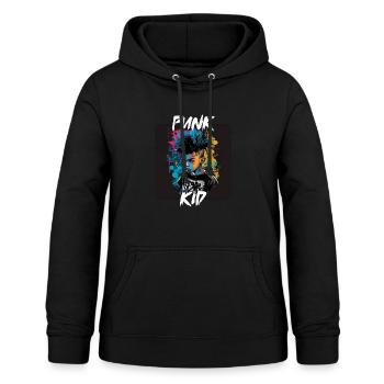 Graffiti Style - Cool Punk Kid 9 - Women's Hoodie - black - Front - AI Model Female 172 light (172cm)
