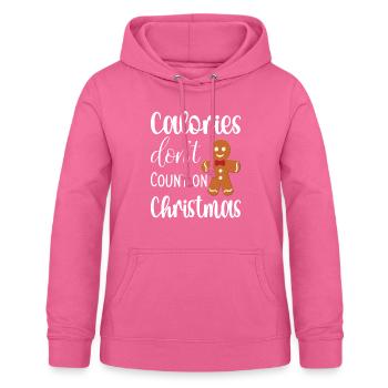 Kalorien zählen nicht an Weihnachten - Frauen Hoodie - Pink - Vorne - AI Model Female 172 light (172cm)