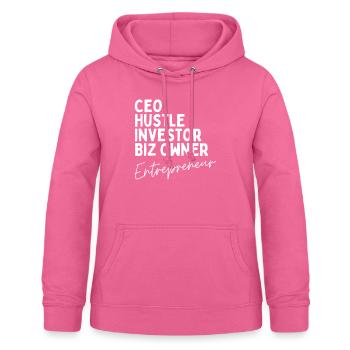 Inspirierende, fleißige, hektische Erhebung - Frauen Hoodie - Pink - Vorne - AI Model Female 172 light (172cm)