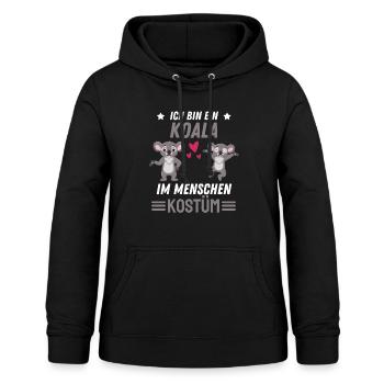 Koala Kostüm Zoo Tier Geschenk Lustiges Koala - Frauen Hoodie - Schwarz - Vorne - AI Model Female 172 light (172cm)