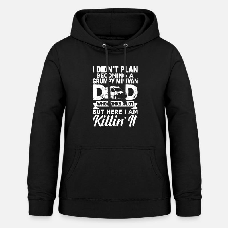 Daddy Working Drives Minivan Dad Lifestyle Geschen - Women's Hoodie - black