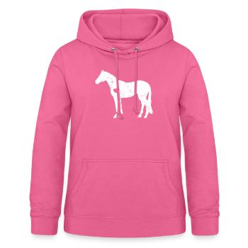 Horse Girl Gift Heart Animal préféré - Sweat à capuche Femme - rose - Devant - AI Model Female 172 light (172cm)