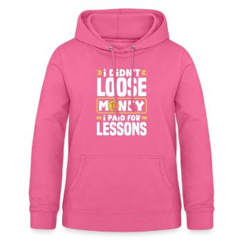 I Paid For Lessons Cryptocurrency Trading BTC - Frauen Hoodie - Pink - Vorne - AI Model Female 172 light (172cm)