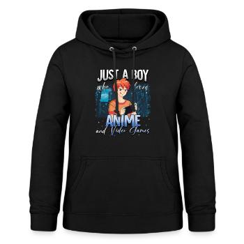 Anime Otaku Weeb - Frauen Hoodie - Schwarz - Vorne - AI Model Female 172 light (172cm)