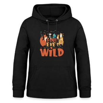 Quatre Ever Wild 47 - Sweat à capuche Femme - noir - Devant - AI Model Female 172 light (172cm)