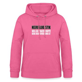 Lustiges Bundeswehr Soldaten - Frauen Hoodie - Pink - Vorne - AI Model Female 172 light (172cm)