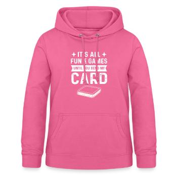 Tout est amusant - Sweat à capuche Femme - rose - Devant - AI Model Female 172 light (172cm)