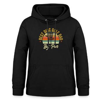 Discgolf Disc Golf Frisbee - Frauen Hoodie - Schwarz - Vorne - AI Model Female 172 light (172cm)