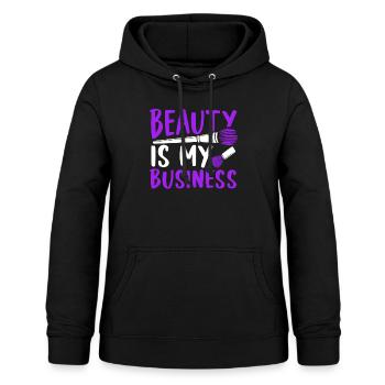 La beauté est mon affaire - Sweat à capuche Femme - noir - Devant - AI Model Female 172 light (172cm)