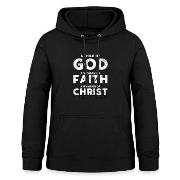 Inspirational Fighting Prayer Uplifting - Women's Hoodie - black - Front - AI Model Female 172 light (172cm)