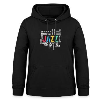 Novelty Music Mainstreams Ragtime Song Tone - Sweat à capuche Femme - noir - Devant - AI Model Female 172 light (172cm)