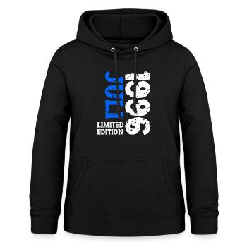 1996 Juli Limited Edition Geburtstag Geschenk - Frauen Hoodie - Schwarz - Vorne - AI Model Female 172 light (172cm)