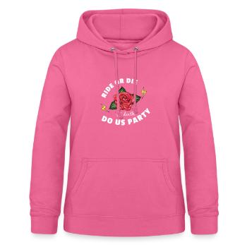 Drôles de Bachelorettes Festivités - Sweat à capuche Femme - rose - Devant - AI Model Female 172 light (172cm)