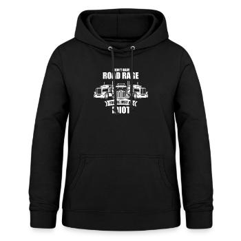 Humorous Raging Provoking Pickup Anger Expressing - Women's Hoodie - black - Front - AI Model Female 172 light (172cm)