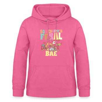 Somebody's Feral Bae Opossum Boyfriend Girlfriend - Frauen Hoodie - Pink - Vorne - AI Model Female 172 light (172cm)
