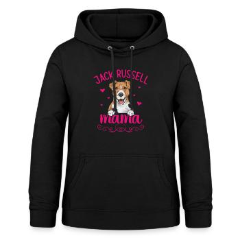Jack Russell Terrier - Sweat à capuche Femme - noir - Devant - AI Model Female 172 light (172cm)