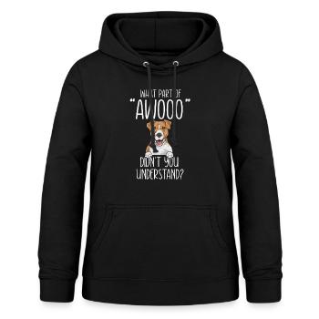 Jack Russell Terrier - Frauen Hoodie - Schwarz - Vorne - AI Model Female 172 light (172cm)