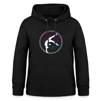 Turnen Rhönrad Gymnsatik Turntrainer Sportverein T - Frauen Hoodie - Schwarz - Vorne - AI Model Female 172 light (172cm)