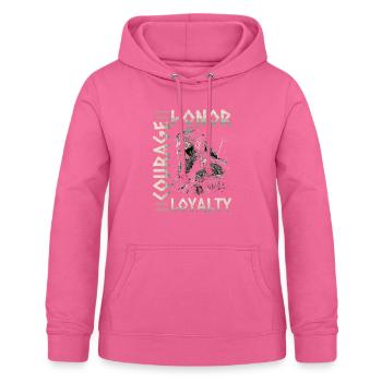 Wikinger Leitsätze, Norse Viking Wikinger - Frauen Hoodie - Pink - Vorne - AI Model Female 172 light (172cm)